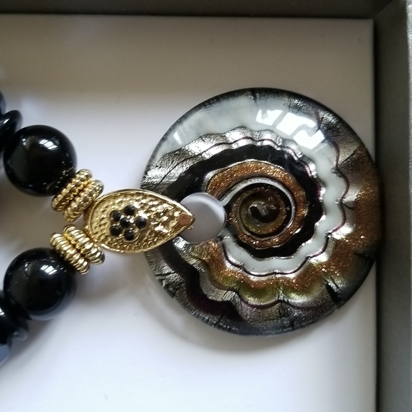 Color by Kohls black beaded necklace set - Picture 2 of 4